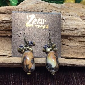 NWT Zevar By Treska Dangle Earrings Boho Artsy New